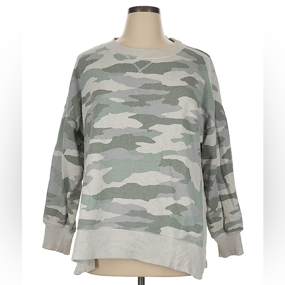 AERIE oversized Camo Print Women's crewneck top